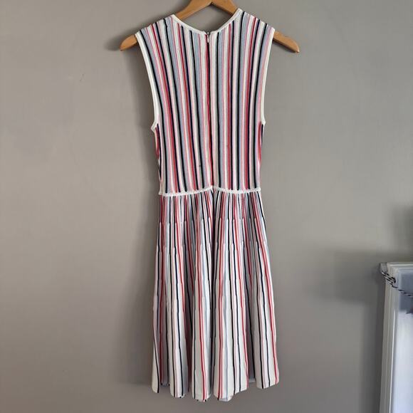 Lela Rose Striped Ponte Mini Sleeveless Tank Dress in Multicolor Extra Small - Picture 8 of 9